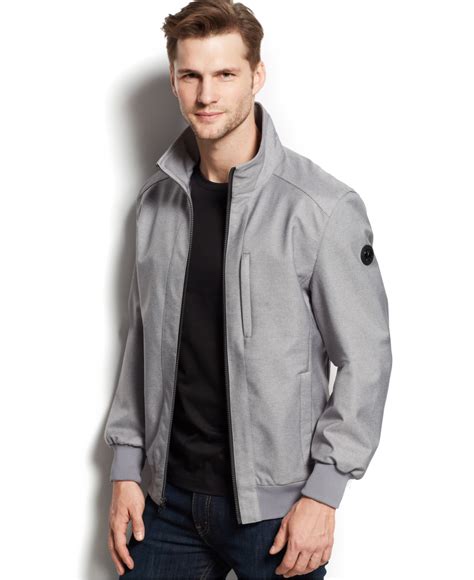 michael kors mens zip jacket|Michael Kors men's suit jacket.